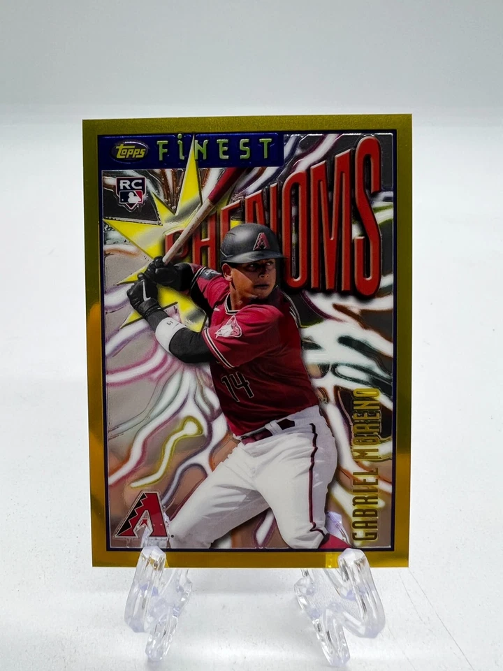 2023 Topps Finest Flashbacks Phenoms Gabriel Moreno #172 Rare Gold RC Rookie - Image 1 of 2
