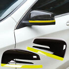 Carbon Fiber Dipping Print Yellow Edge Mirror Cover Caps Fits 09-15 X204 GLK350