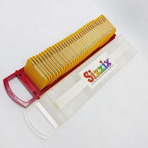 Sizzix Sizzlits 35 Stück Funky Brush Upper & Lower Alphabet + Zahlen + Symbole Würfel - Bild 1 von 5