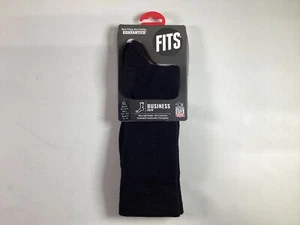 Adult Fits Black Merino Wool Business Crew Socks XL M 10.5-12.5/W 12-14 NEW - Picture 1 of 2