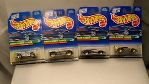 1997 DASH 4 CASH SERIES HOT WHEEL LOTTO DI 4 AUTO #1-4 DI 4 721 722 723 724 - Foto 1 di 6