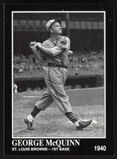 1992 Conlon Collection TSN   George McQuinn #391 St. Louis Browns