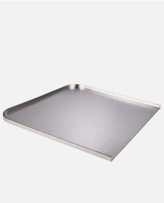 Plancha Grillplatte Edelstahl universal Grillfläche 33x33,5 cm antihaft rostfrei