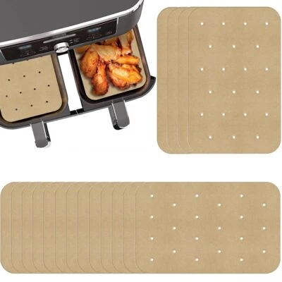 100 pièces Papier Sulfurisé Air FryerCompatible avec Ninja AF300EUDual Zone A... Foto 1 de 4