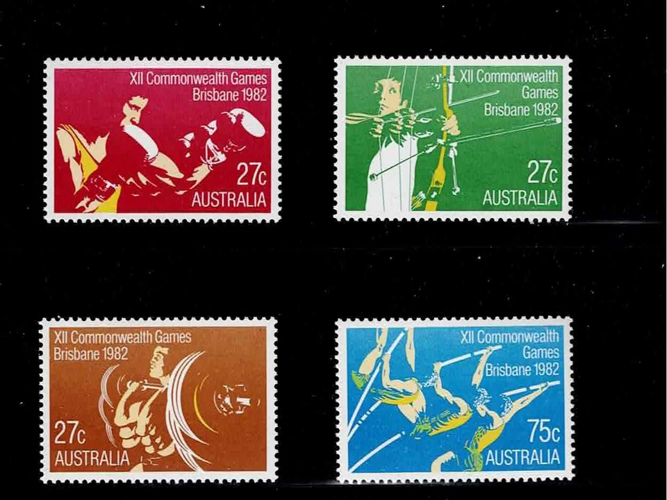 Australia Scott #842-45, Singles 1982 Commonwealth Games FVF MNH - Imagem 1 de 1