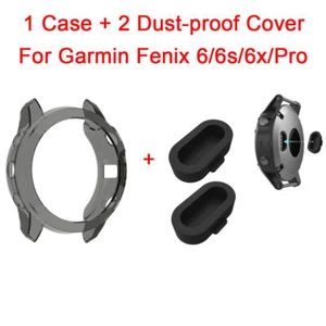 TPU Clear Bumper Ultra Thin Flexible Cover Case For Garmin Fenix 7 6/6S/6X Pro - Picture 1 of 16