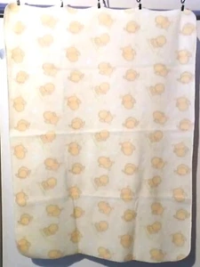 Yellow Ducks Small Wonders SOFT FLEECE Baby Blanket 29" x 40" Vintage - Picture 1 of 7