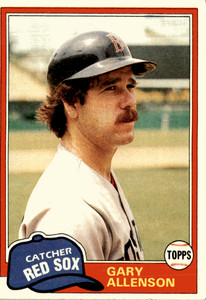 1981 Topps #128 Gary Allenson Boston Red Sox