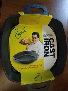 Emeril Preseasoned Cast Iron Cornbread Pan-New - Picture 1 of 3