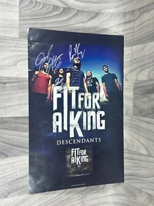 FIT FOR A KING AUTOGRAPHED SIGNED POSTER BAND - Picture 1 of 5