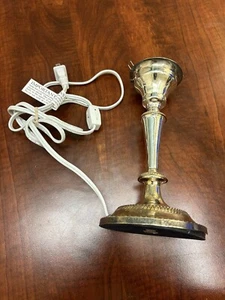 Towle Silver Plated Electric Plug In Candle Bulb Lamp - Picture 1 of 7