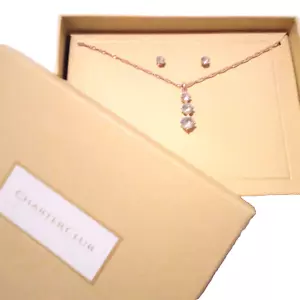 Charter Club Past Present and Future Necklace Earring Set - Picture 1 of 3