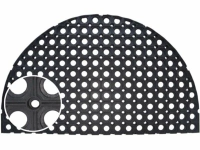 GUMMI Fußmatte Halbrund Türmatte Wabenmatte Schmutzfangmatte Fußabtreter 45x75cm - Bild 1 von 2