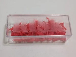 1993 RISK Board Game RED replacement Miniature Army 60 Pieces Parts Box - Picture 1 of 4