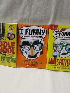 James Patterson middle school series paperback 3 book bundle - Picture 1 of 7
