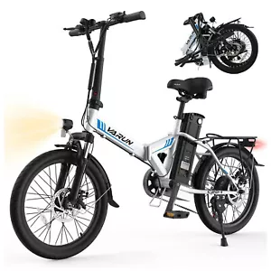 20" Folding E-Bike City Commuter Electric Bicycle Peak 750W 7-Speed 20MPH Ebike - Picture 1 of 8
