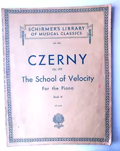 Schirmer's Library Vol. 161 - CZERNY Op. 299 The School of Velocity - Picture 1 of 4