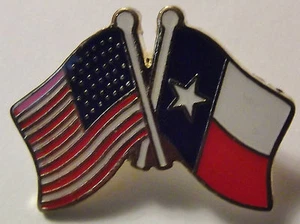 TEXAS FLAG USA FLAG HATPIN - AMERICAN LONESTAR - STARS & STRIPES -- TEXAN - PIN - Picture 1 of 2