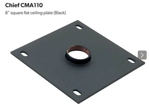 NEW Chief CMA110 8x8" Ceiling Plate with 1.5" NPT Opening, Black (C8) open box - Picture 1 of 3