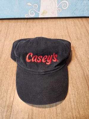 Casey's General Store Gas Station Cap Hat Employee Uniform Black Red Adjustable - Image 1 of 4