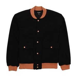 True Religion Men's Fleece Bomber Jacket (Medium, Jet Black) $199 - Picture 1 of 5