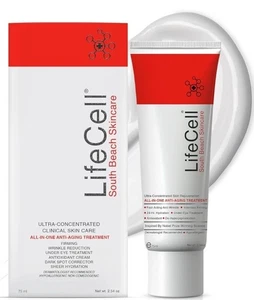 LifeCell South Beach Skincare All In One Anti-Aging Treatment - 2.54 oz - Picture 1 of 7