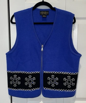 De Colección Requisitos Mujeres Copo de Nieve Suéter Chaleco Grande Vacaciones Kitsch Arte Profesor Foto 1 de 4