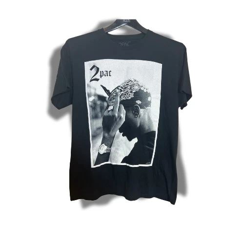 2Pac Tupac Shakur Graphic T-Shirt Black Men’s Large 2022 Bravado Hip Hop Rap Tee - Image 1 of 4