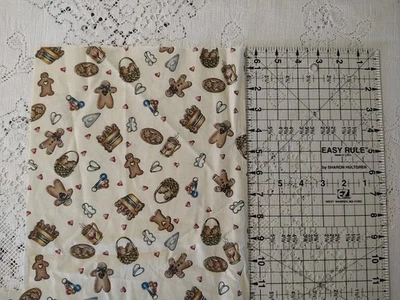 Tela de algodón para hornear galletas Dianna Marcum Marcus Bros de pan de jengibre remanente para niños Foto 1 de 3