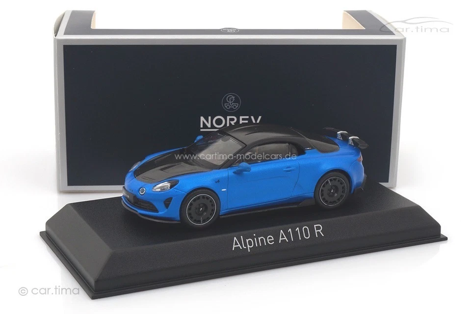 Alpine A110 1/43 2023 R Blu Alpin Opaco Tetto Nero - Norev 517872