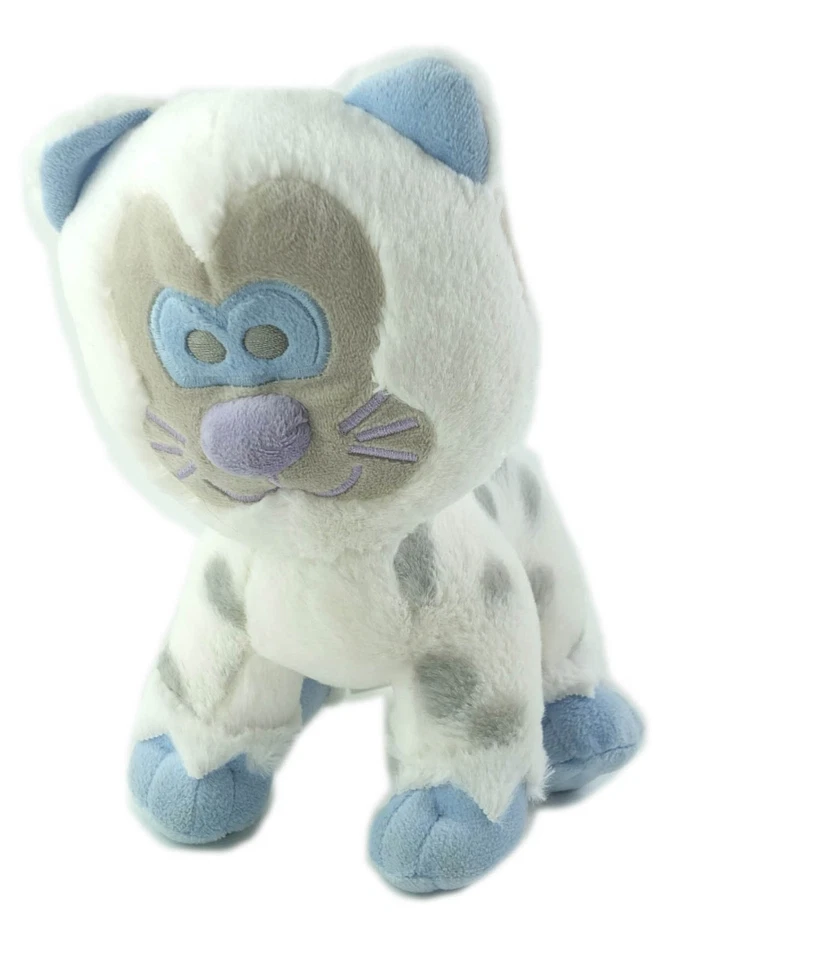Peluche Leopard blanc gris bleu Expédition Everest Yeti Neige Disney Parks 22 cm - Photo 1/1