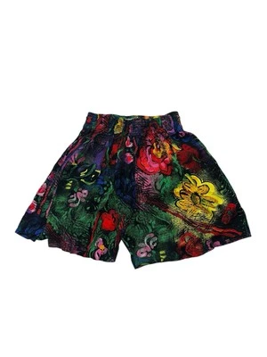 Shorts femininos vintage Jams World Havaí pequeno floral pull on - Imagem 1 de 4