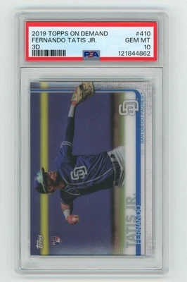Fernando Tatis Jr 2019 Topps On Demand 3D #410 PSA 10 GEM MT RC San Diego Padres - Image 1 of 2