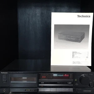 Technics RS-B705 Stereo Cassette Deck 3Head Black Working Manual Good Used Japan - Bild 1 von 24