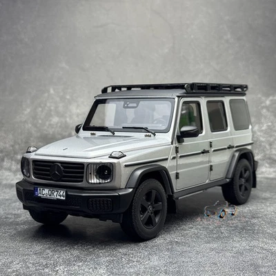 NOREV 1:18 1:18 Mercedes Benz G-Class G500 2024 W463 Silver SUV alloy car model - Image 1 of 4