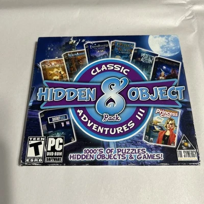 Hidden Object Classic Adventures 3 (8 Pack) PC DVD Puzzle Games NEW - Image 1 of 4