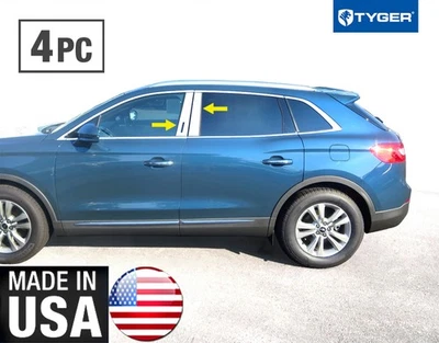 TYGER For 2016-2018 Lincoln MKX With Key Pad Cutout Chrome Pillar Post Trim 4PC - Image 1 of 4