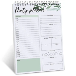 To Do List Notepad - Undated Daily Planner Pad with Hourly Schedule, 52 Tear ... - Picture 1 of 8