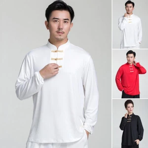 Milch Seide Kampfkunst Tai Chi Shirt Blusen chinesische Kung Fu Wushu Uniform Tops - Bild 1 von 10