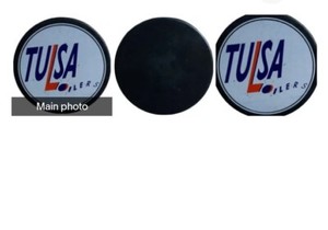 TULSA OILERS VINTAGE OFFICIAL HOCKEY PUCK