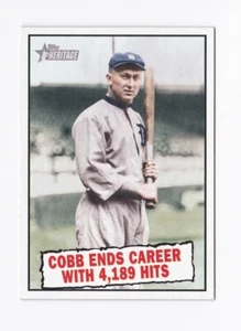 2010 Topps Heritage #407 Ty Cobb BT Detroit Tigers - Picture 1 of 2