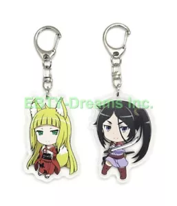 Set 2 Portachiavi Acrilico Sbagliato To Pick Up Ragazze Dungeon Anime Mikoto, Haruhime - Foto 1 di 2