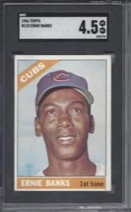 1966 Topps baseball card #110 Ernie Banks Chicago Cubs SGC 4.5 inv#AR - Picture 1 of 2