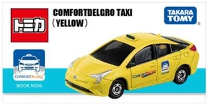 Takara Tomy Tomica Comfortdelgro Singapore Taxi Yellow Metal Toy Car New in Box - Picture 1 of 4