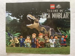 "LEGO JURASSIC PARK LEGEND OF ISLA NUBLAR 16""X20"" póster promocional original SDCC 2019 - Imagen 1 de 1