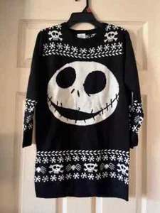 Disney The Nightmare Before Christmas Mädchen Pullover Kleid Gr. M (7-8) Neu mit Etikett - Bild 1 von 6