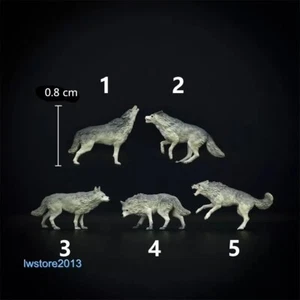 1/87 A052 Grassland Wolf Miniature Scene Prop Car Stereoscopic Model Toy - Picture 1 of 3