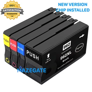 4Pk 962XL Ink Cartridges for HP 962 OfficeJet 9010 9015 9016 9018 9020 9025 9028 - Picture 1 of 2
