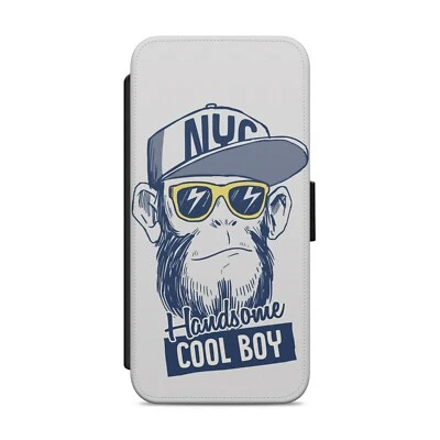Handsome cool boy monkey Wallet Phone Case Cover for iPhone 5 5s SE - Image 1 of 4