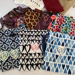 1 Brighton Tin + 7 Brighton Jewelry Cloth Drawstring Bags +10 Misc Bags Organize - Picture 1 of 20